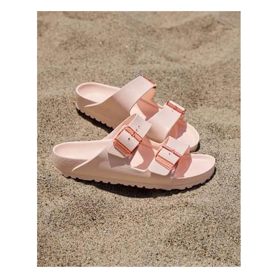 Blush double-buckle sandals from the HollSoft collection